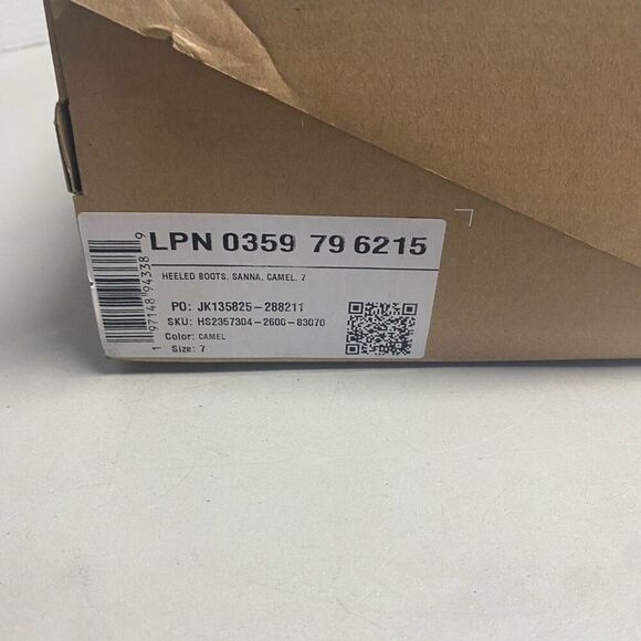 JUST FAB Women’s Sanna Heeled Boots Size 7 Camel NEW WITH DEFECTS - Picture 2 of 12